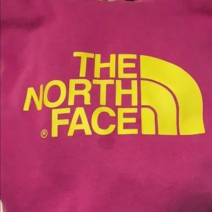 The North Face maroon sweatshirt
